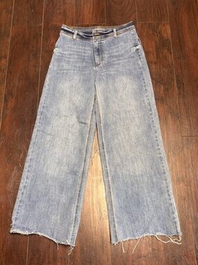 Oat New York Light Blue Wide-Leg Jeans